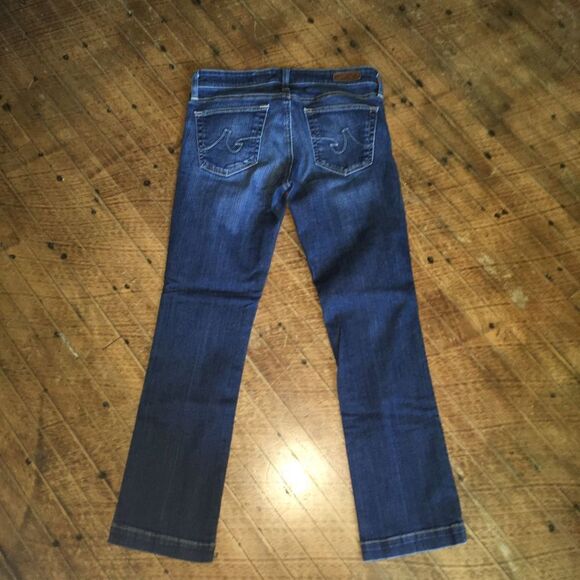 AG Adriano Goldschmied Ballad Slim Boot ankle distressed size 27 jeans - Picture 6 of 6